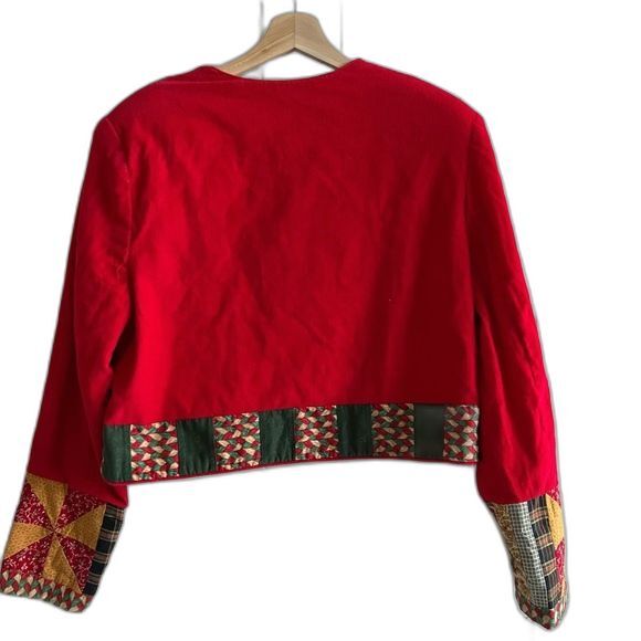 Vintage Calico Collectibles patchwork Christmas jacket - Picture 7 of 11